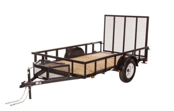 Carry-On 5.5x10 Treated Wood Floor Trailer with Pipe Top Rail