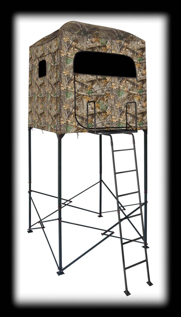 Primal Treestands PVTS_806 The Hideout 7' Deluxe Quad Pod w/ Blind Enclosure