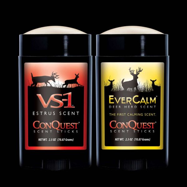 ConQuest Scents 1240 Hunter's Pack 1 VS_1 & 1 Ever Calm Deer Herd in a Stick