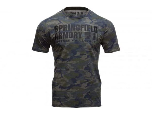 Springfield Armory GEP7128LG MENS VINTAGE CAMO TSHIRT LG