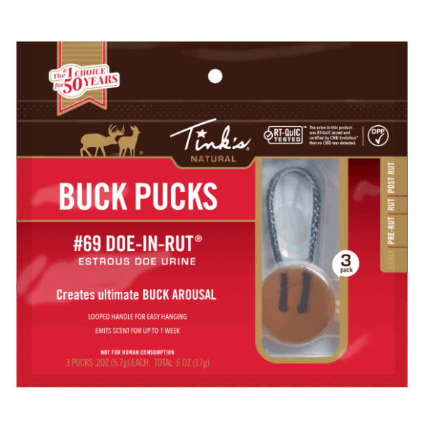 TINKS W6340 #69 BUCK PUCKS SCENT HANGERS PACK