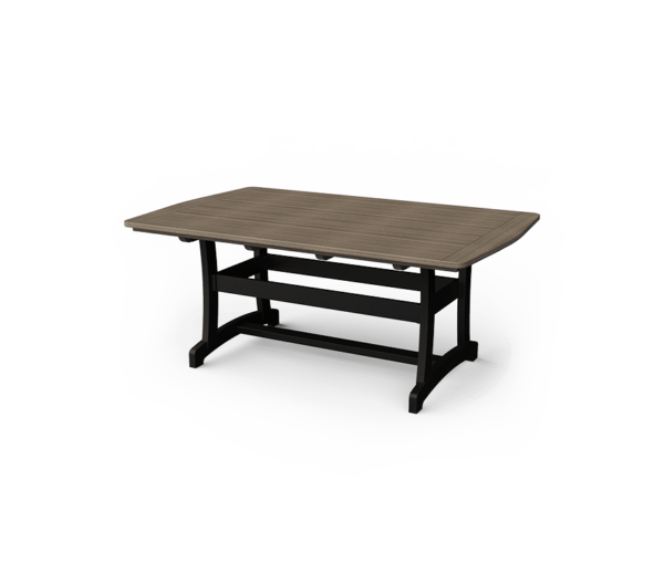 PATIOVA QSTP46-CGBK 4x6 Legacy Dining Table - Coastal Gray & Black