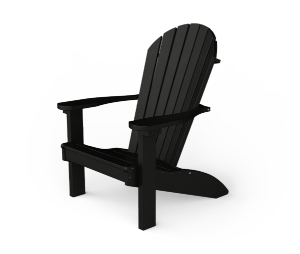 PATIOVA QSCPA2-BK Poly Adirondack Chair - Black