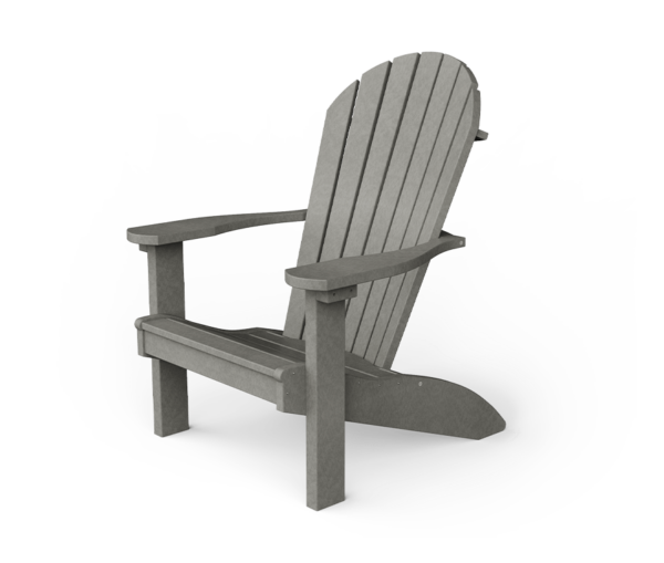 PATIOVA QSCPA2-LGR Poly Adirondack Chair - Light Gray