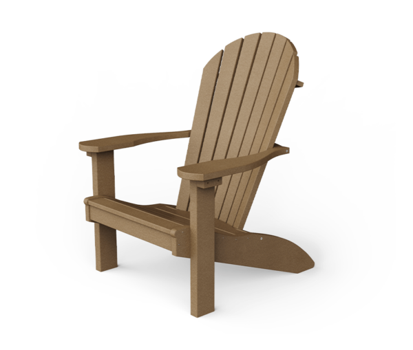 PATIOVA QSCPA2-WW Poly Adirondack Chair - Weathered Wood