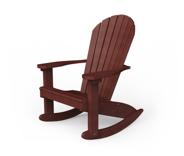 PATIOVA QSCPA2R-CW Poly Adirondack Rocker - Cherrywood