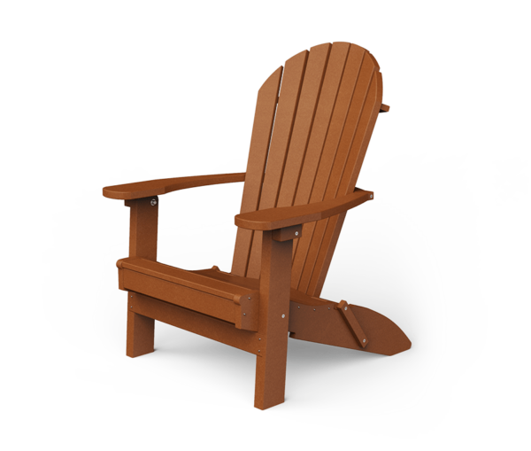 PATIOVA QSCPA2F-CD Poly Adirondack Folding Chair - Cedar