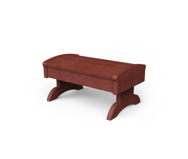 PATIOVA QSCPEZFS-CW Poly Foot Stool - Cherrywood