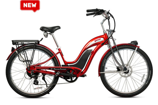 E-Classic Cruiser Hybrid E-Bike (Red)