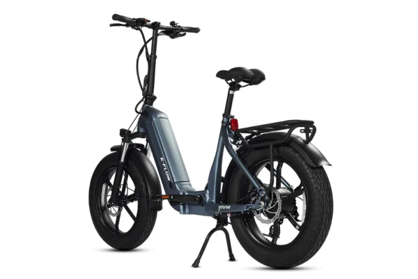 E-Flow Folding Fat Tire E-Bike (Denim Blue)