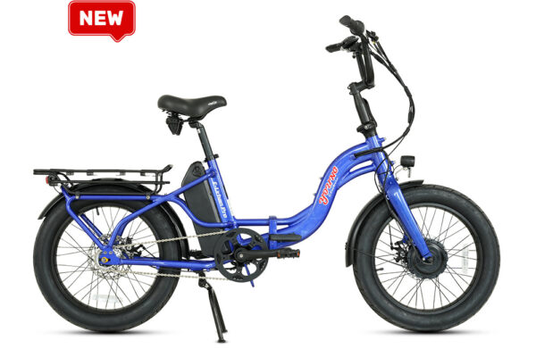 E-Urban Folding E-Bike (Blue, 7-Speed, Torque Sensor)