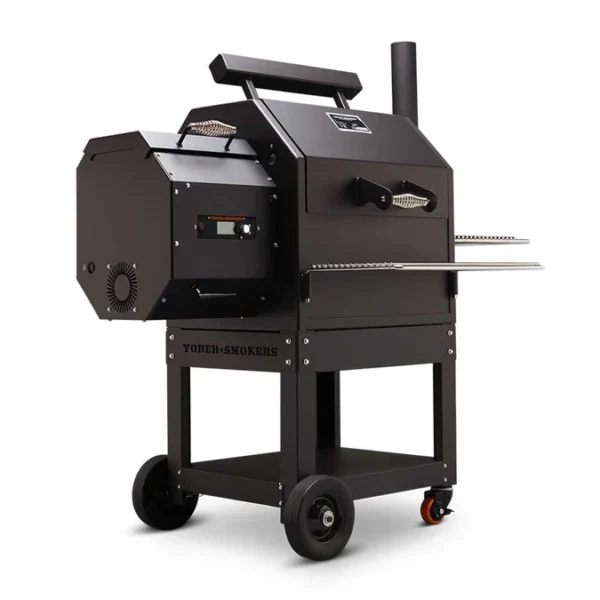 YODER SMOKERS 9411X11-000 WOOD-FIRED PELLET GRILL YS480S +WIRE SHELVES +2ND LEVEL SLIDE-OUT COOKING SHELF