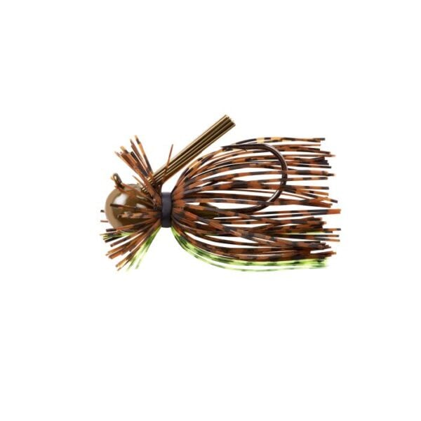 War Eagle WE12HFJ110 War Eagle Heavy Finesse Jig 1/2 Oz Green Pumpkin Chartreuse