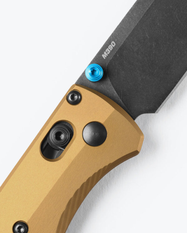 Bugout® Drop-Point Knife - Burnt Brass Aluminum Handle - Image 4