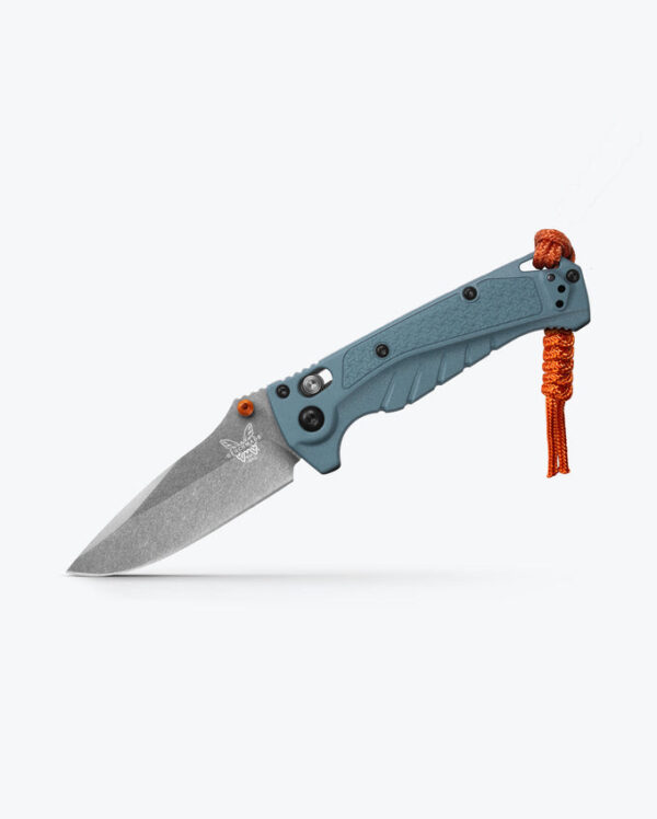 Mini Adira™ Drop-Point Knife - Depth Blue Grivory® Handle