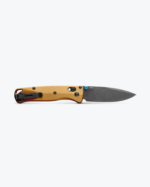 Bugout® Drop-Point Knife - Burnt Brass Aluminum Handle - Image 3