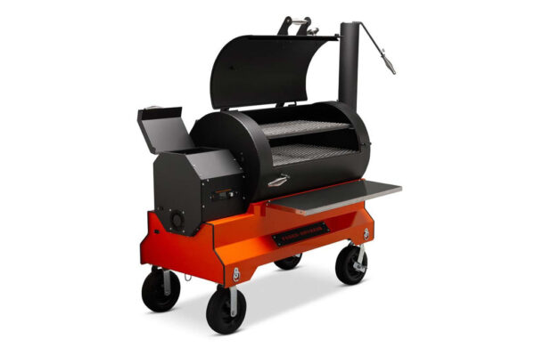 Yoder Smokers 9512O43-000 YS1500S Comp Cart (Orange) + Stainless Steel Front Shelf + 2 - Image 3