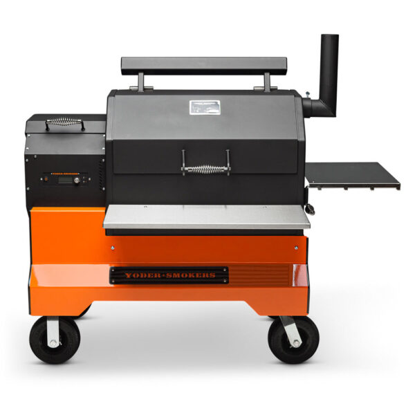 Yoder Smokers 9612O12-000 YS640S Comp (Orange) + Wire Shelves + 2nd Level Slide-Out Co