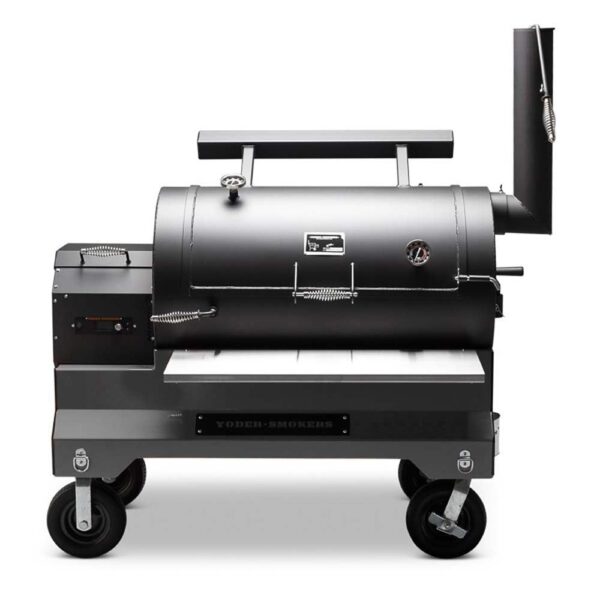 Yoder Smokers 9512S23-100 YS1500S Comp Cart (Silver) + Stainless Steel Front Shelf + S