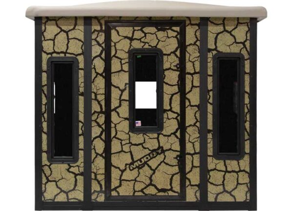 PENTHOUSE BOX BLIND / STEEL WALL CONSTUCTION / CRACKED MUD CAMO