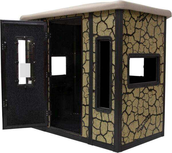 PENTHOUSE BOX BLIND W/ ELITE 5' TOWER / STEEL WALL CONSTUCTION / CRACKED MUD CAMO - Image 2