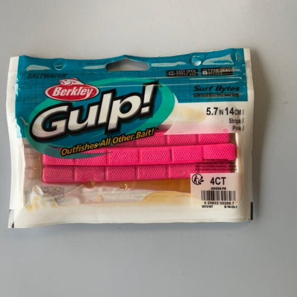 BerkleyGulp!? Surf Bytes Strips/Bag/Pink