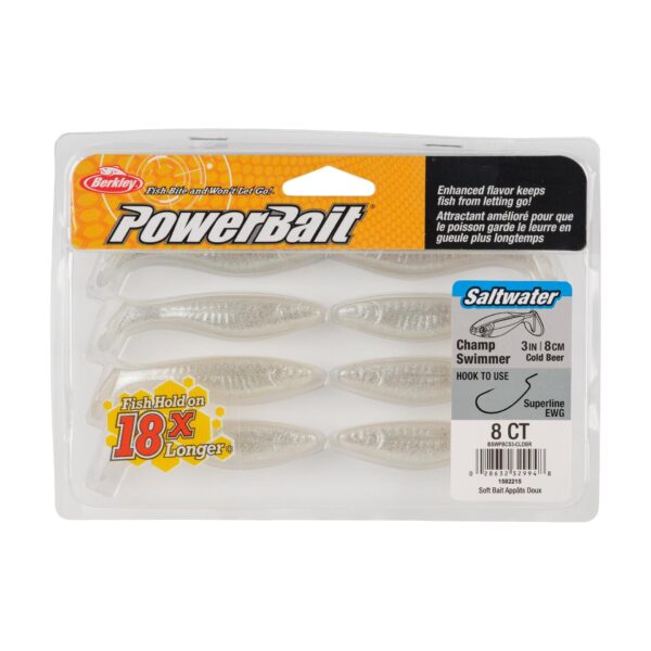 BerkleyPowerBait? Saltwater The Champ Swimmer/Blister/Cold Beer