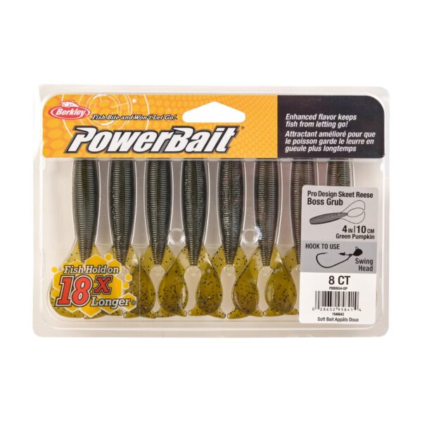 BerkleyPowerBait The Boss Grub/Blister/Green Pumpkin